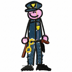 Police Embroidery Design 11